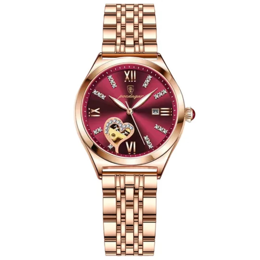Reloj de Lujo Poedagar para Mujer - Acero Inoxidable (Resistente al Agua) + Envío Gratis a Todo el Perú